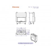 HEAT 3g L 88.50.05 - классическая каминная топка с темным шамотом
