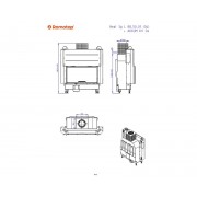 HEAT 3g L 88.50.05 - классическая каминная топка с темным шамотом