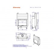 HEAT 3g L 88.66.05 - классическая каминная топка с темным шамотом