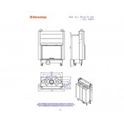 HEAT 3g L 88.66.05 - классическая каминная топка с темным шамотом