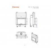 HEAT 3g L 88.66.05 - классическая каминная топка с темным шамотом