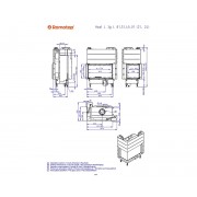 HEAT L 3g L 81.51.40.25 - кутова камінна топка з темним шамотом