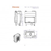 HEAT L 3g L 81.51.40.25 - кутова камінна топка з темним шамотом