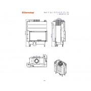 HEAT R 3g L 81.51.40.25 - кутова камінна топка з темним шамотом