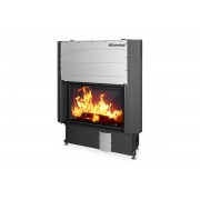 IMPRESSION 2g L 93.60.01 - каминная топка с двойным стеклом, широкоформатная гильотина, темный шамот