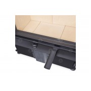 IMPRESSION 2g L 93.60.01 - каминная топка с двойным стеклом, широкоформатная гильотина, темный шамот