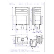IMPRESSION L 2g L 71.60.34.21 - кутова камінна топка ліва, світлий шамот