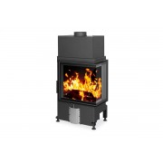 IMPRESSION R 2g S 58.60.34.21 - угловая каминная топка, боковое открывание, темный шамот