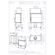 IMPRESSION R 2g S 71.60.34.21 - угловая каминная топка, боковое открывание, светлый шамот