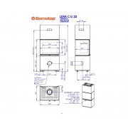 LERA C G 20 – дизайнерский камин в камне