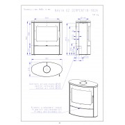 Піч-камін NAVIA 02 камінь