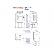 PARLA T 3S 30 металл - печь-камин на ножке