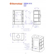 Печь-камин SIENA N 01 керамика