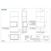SOLID L – кафельный камин с левым угловым стеклом