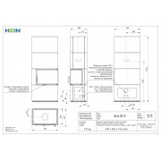 SOLID R - кахельний камін з правим кутовим склом