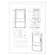 Печь-камин SONE 01 керамика с рельефной структурой