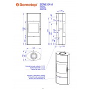 Аккумуляционная печь-камин SONE 04 A песчаник