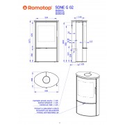 Піч-камін SONE G 02 камінь