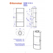 Аккумуляционная печь-камин SONE G 02 A камень