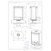 Піч-камін STROMBOLI N 01 камінь