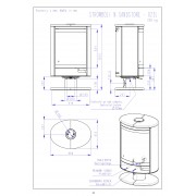 Піч-камін STROMBOLI N 04 пісковик, обертання 360