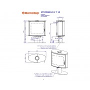 STROMBOLI G T 10 керамика – поворотная каминная печь на ножке