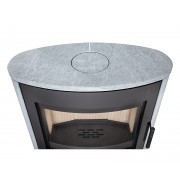 STROMBOLI T 20 камень – поворотная каминная печь на ножке.