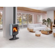 STROMBOLI T 20 камень – поворотная каминная печь на ножке.