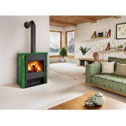 TELDE 11 керамика – печь с теплообменником, двойное стекло