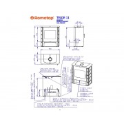 TELDE 11 керамика – печь с теплообменником, двойное стекло