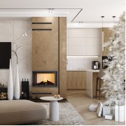 Каминная угловая топка SAVEN Energy Up 75х50х47L (15,1 kW) ECO