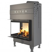 Каминная угловая топка SAVEN Energy Up 75х50х47L (15,1 kW) ECO