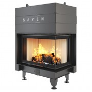 Каминная угловая топка SAVEN Energy Up 75х50х47R (15,1 kW) ECO