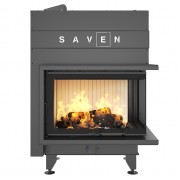 Каминная угловая топка SAVEN Energy Up 75х50х47R (15,1 kW) ECO