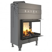 Каминная угловая топка SAVEN Energy Up 75х50х47R (15,1 kW) ECO