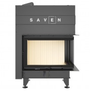 Каминная угловая топка SAVEN Energy Up 75х50х47R (15,1 kW) ECO