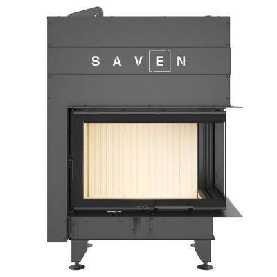 Каминная угловая топка SAVEN Energy Up 75х50х47R (15,1 kW) ECO