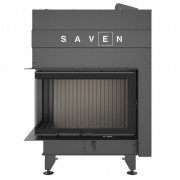 Камінна топка кутова SAVEN Energy Up 75х50х47L Black (15,1 kW) ECO