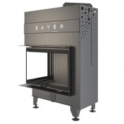 Камінна топка кутова SAVEN Energy Up 75х50х47L Black (15,1 kW) ECO