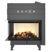 Каминная угловая топка SAVEN Energy Up 85х50х47L (17,0 kW) ECO