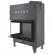 Каминная угловая топка SAVEN Energy Up 85х50х47L Black (17,0 kW) ECO
