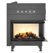 Каминная угловая топка SAVEN Energy Up 85х50х47R (17,0 kW) ECO
