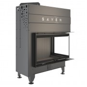 Каминная угловая топка SAVEN Energy Up 85х50х47R Black (17,0 kW) ECO