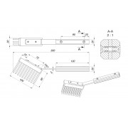 Щітка для каміна SAVEN Brush S (30cm) white