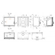 Каминная вставка SAVEN Into 70х62 ECO