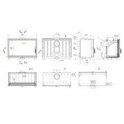 Каминная вставка SAVEN Into 90х62 ECO