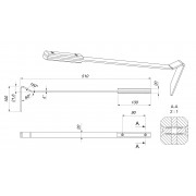 Кочерга для каміна SAVEN Poker L (50cm) white