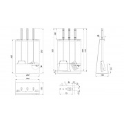 Каминный набор SAVEN Set 4 L white