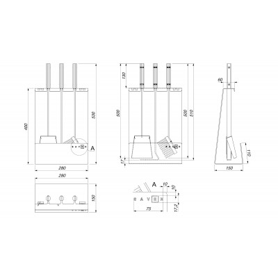 Камінний набір SAVEN Set 4 L white