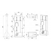 Каминный набор SAVEN Set 5 SL black
